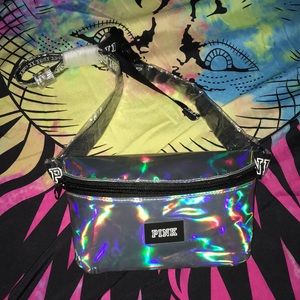 NWOT PINK holo fanny pack belt bag